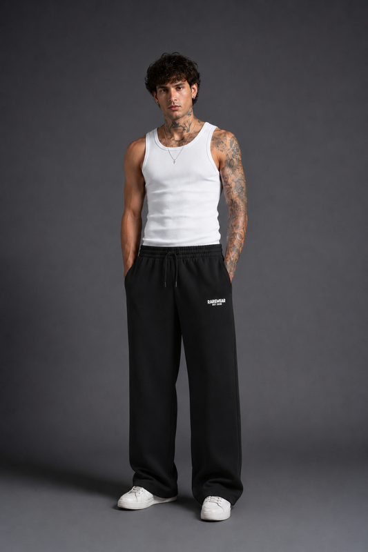 BLACK UNISEX SWEATPANTS