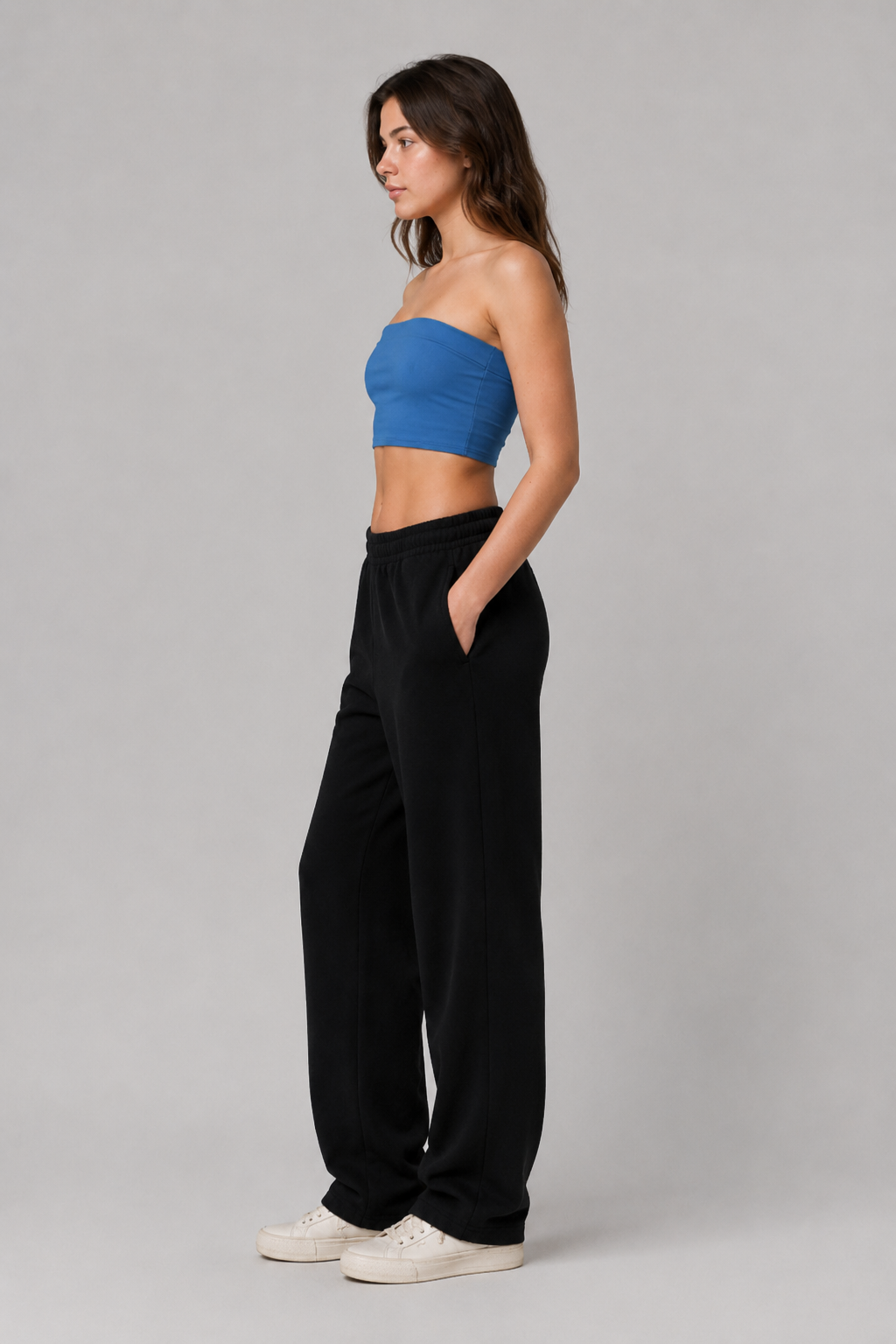 ROYAL BLUE CROP TUBE TOP