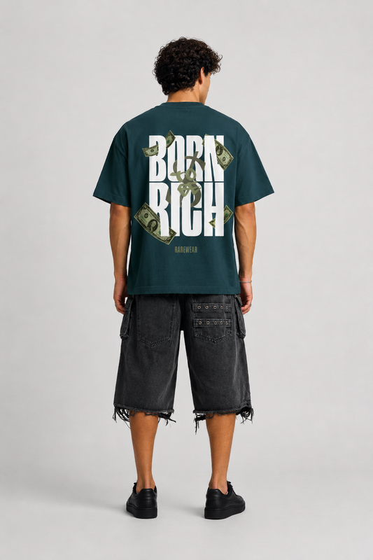 BORN TO BE RICH OVERSIZED T-SHIRT
