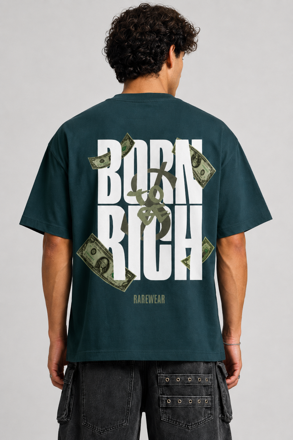 BORN TO BE RICH OVERSIZED T-SHIRT