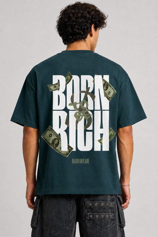 BORN TO BE RICH OVERSIZED T-SHIRT