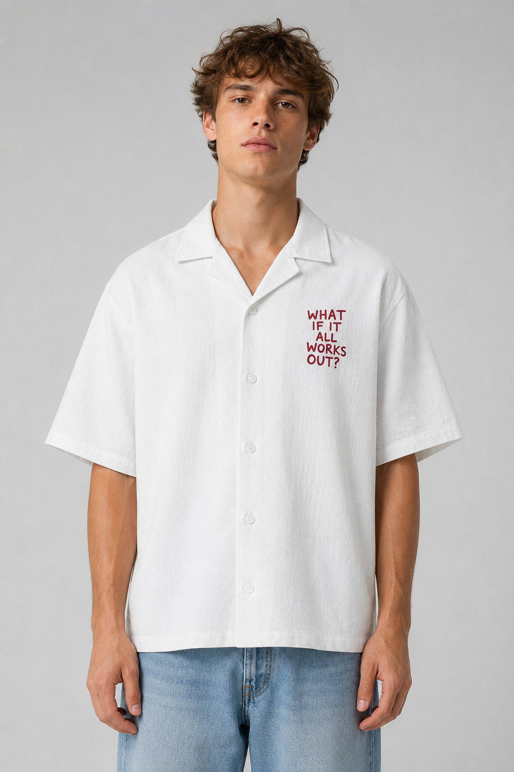 WHAT IF IT ALL WORKS OUT OVERSIZED SHIRT