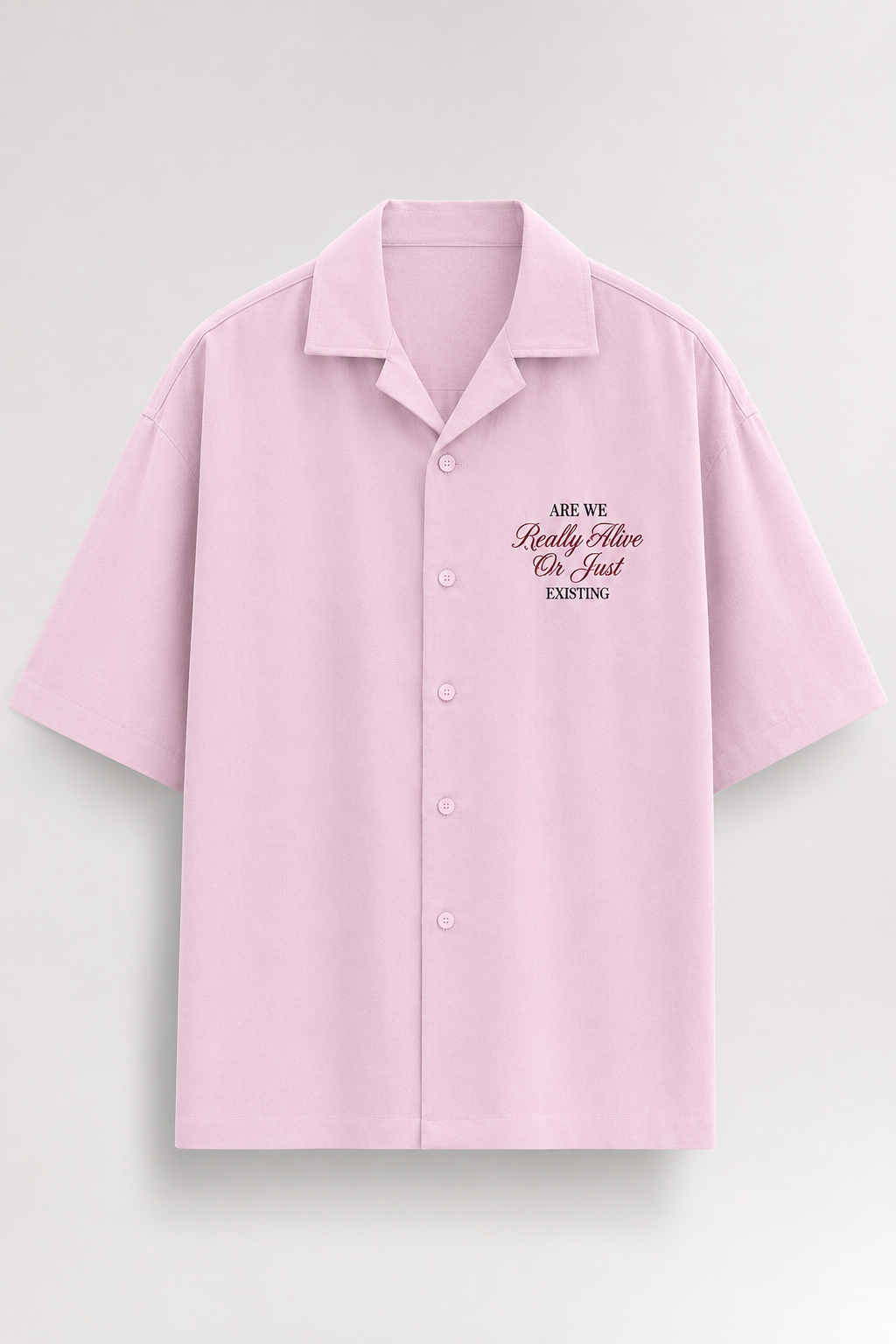ARE WE REALLY ALIVE UNISEX OVERSIZED SHIRT