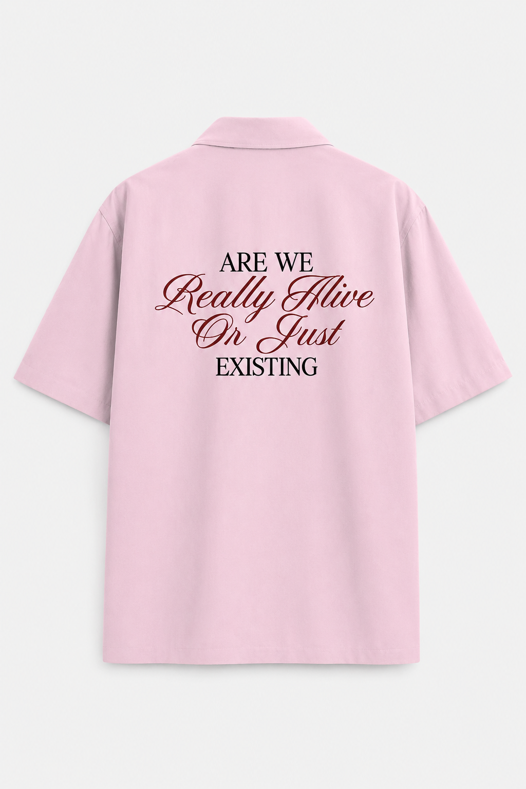 ARE WE REALLY ALIVE UNISEX OVERSIZED SHIRT