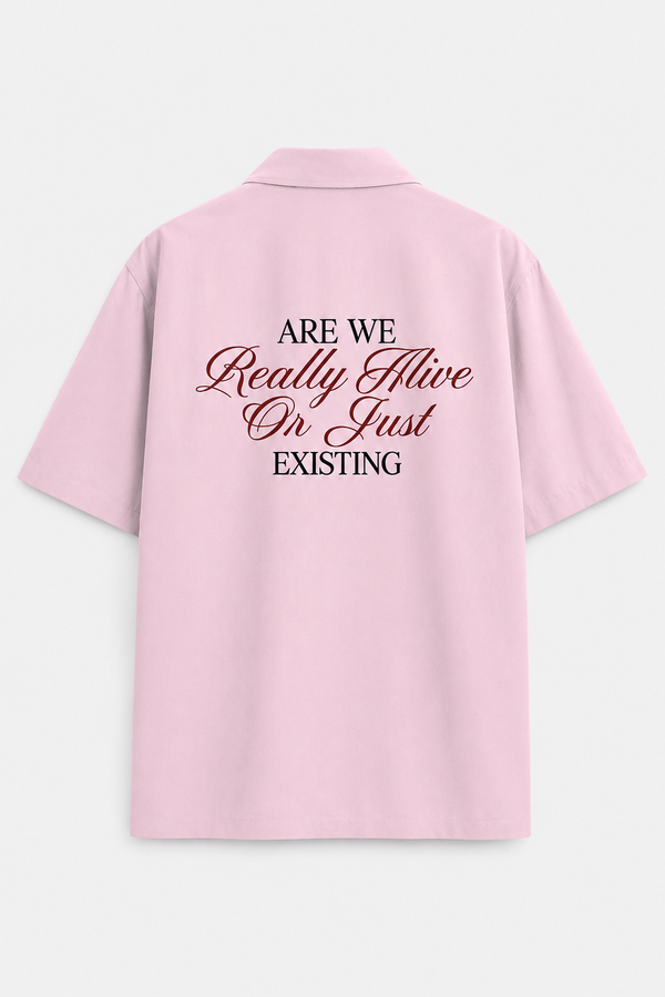 ARE WE REALLY ALIVE UNISEX OVERSIZED SHIRT
