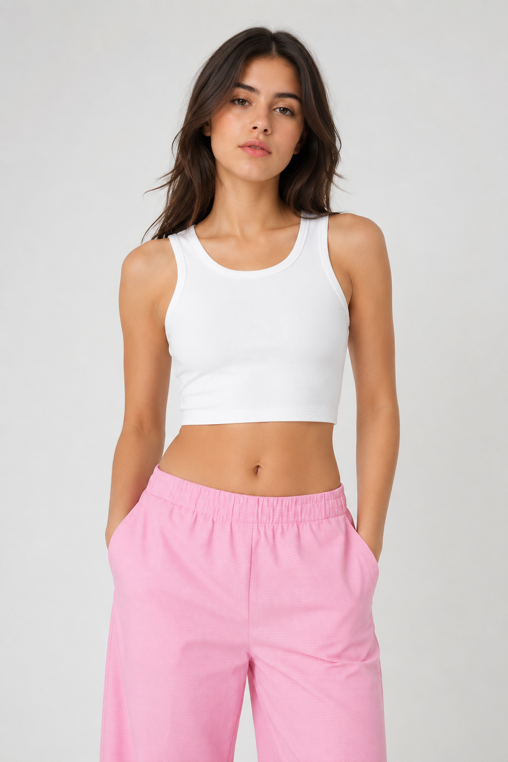 POWER PLAY WHITE TANK TOP