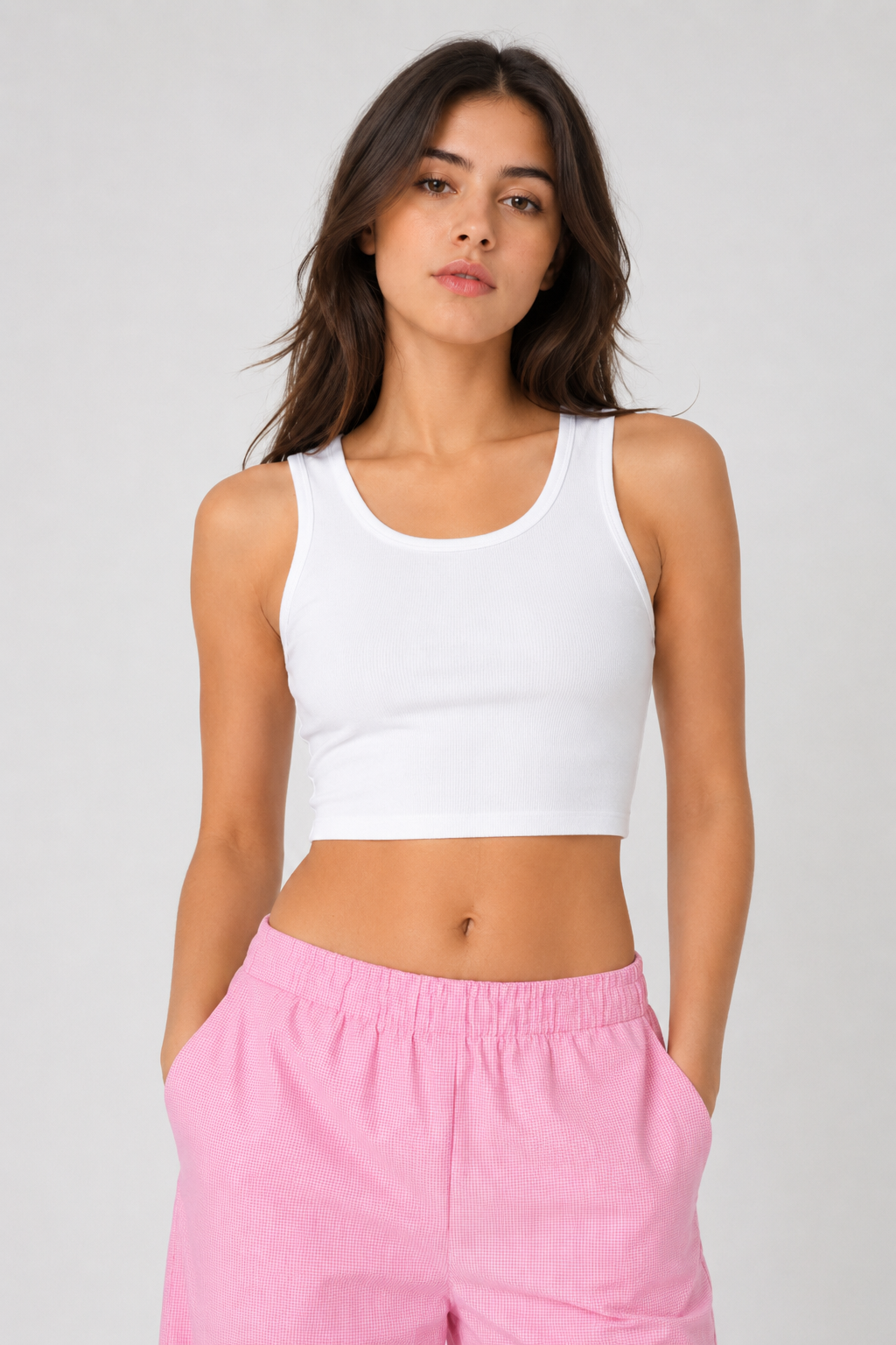 POWER PLAY WHITE TANK TOP