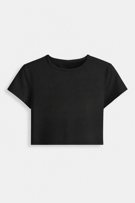 ESSENTIAL BLACK BABY TEE