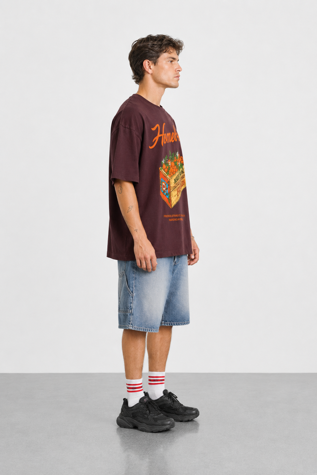 HOMEBOY ORANGE OVERSIZED T-SHIRT