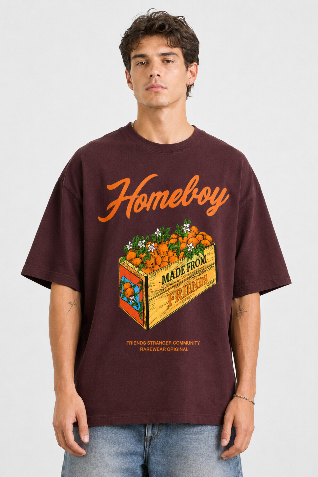 HOMEBOY ORANGE OVERSIZED T-SHIRT