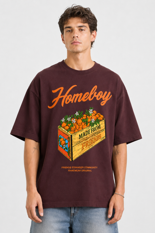 HOMEBOY ORANGE OVERSIZED T-SHIRT