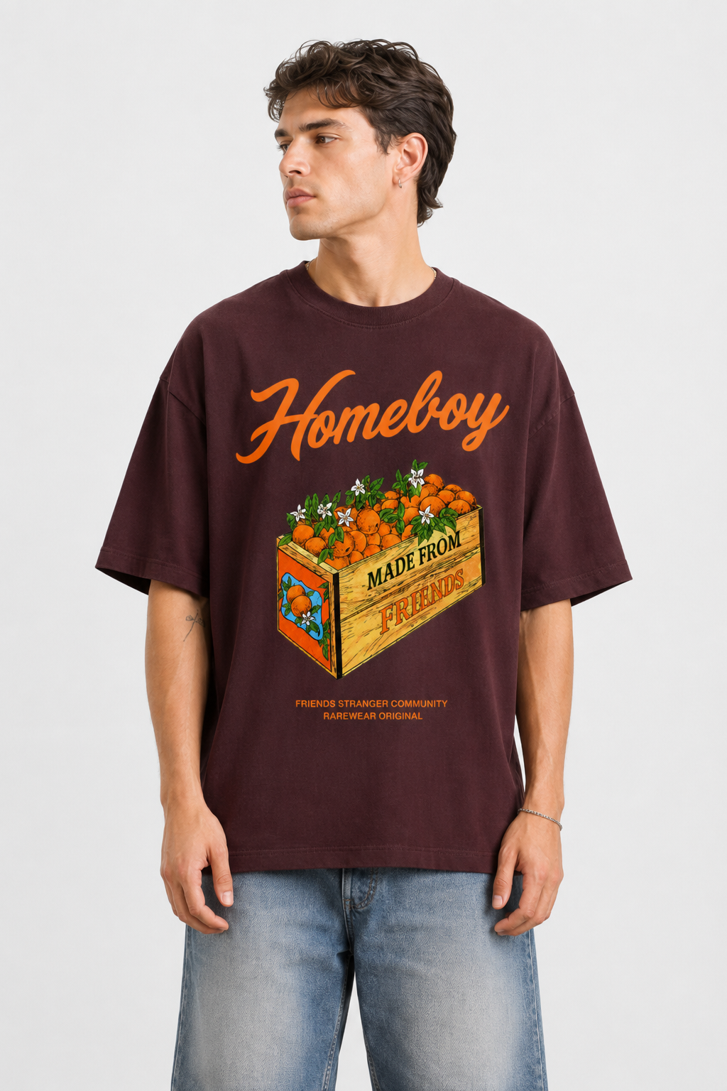 HOMEBOY ORANGE OVERSIZED T-SHIRT