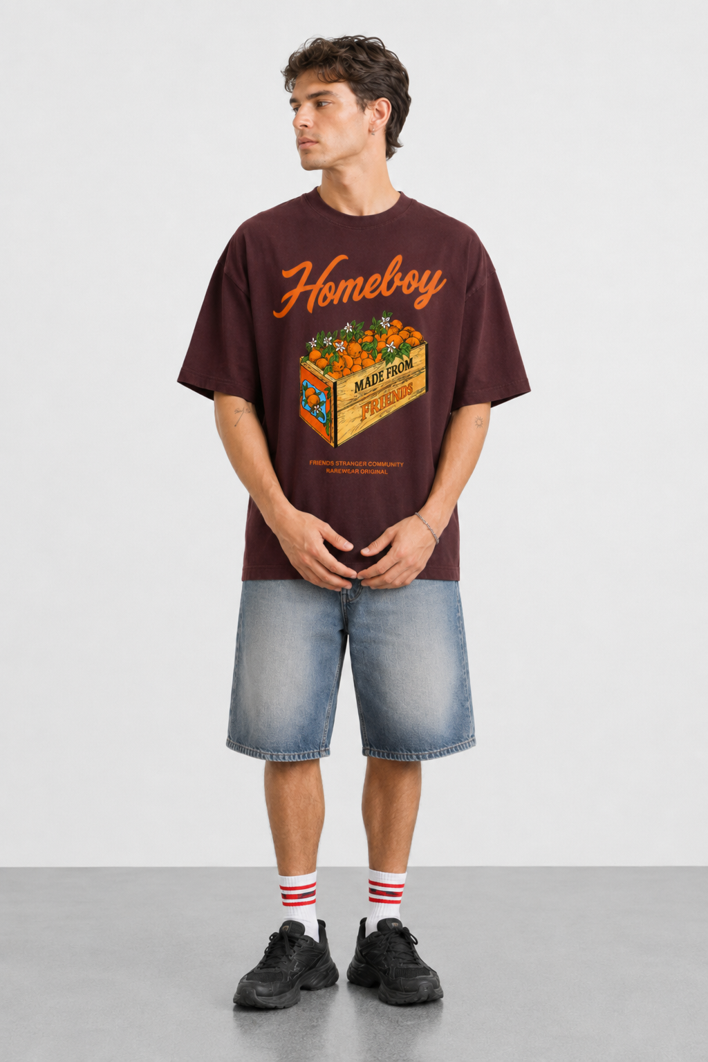HOMEBOY ORANGE OVERSIZED T-SHIRT