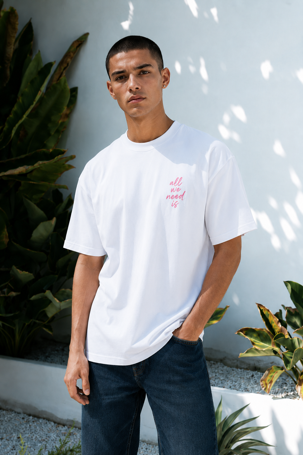 ALL WE NEED IS LOVE OVERSIZED T-SHIRT