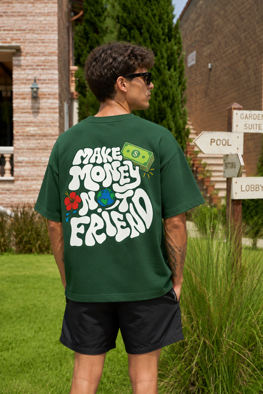 MAKE MONEY NOT FRIENDS OVERSIZED TSHIRT