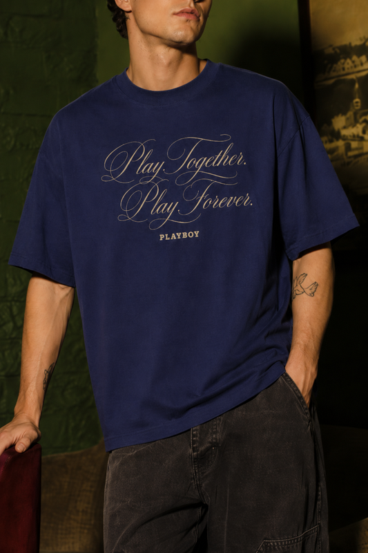 PLAY TOGETHER PLAY FOREVER OVERSIZED TSHIRT