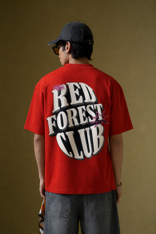 RED FOREST CLUB OVERSIZED T-SHIRT