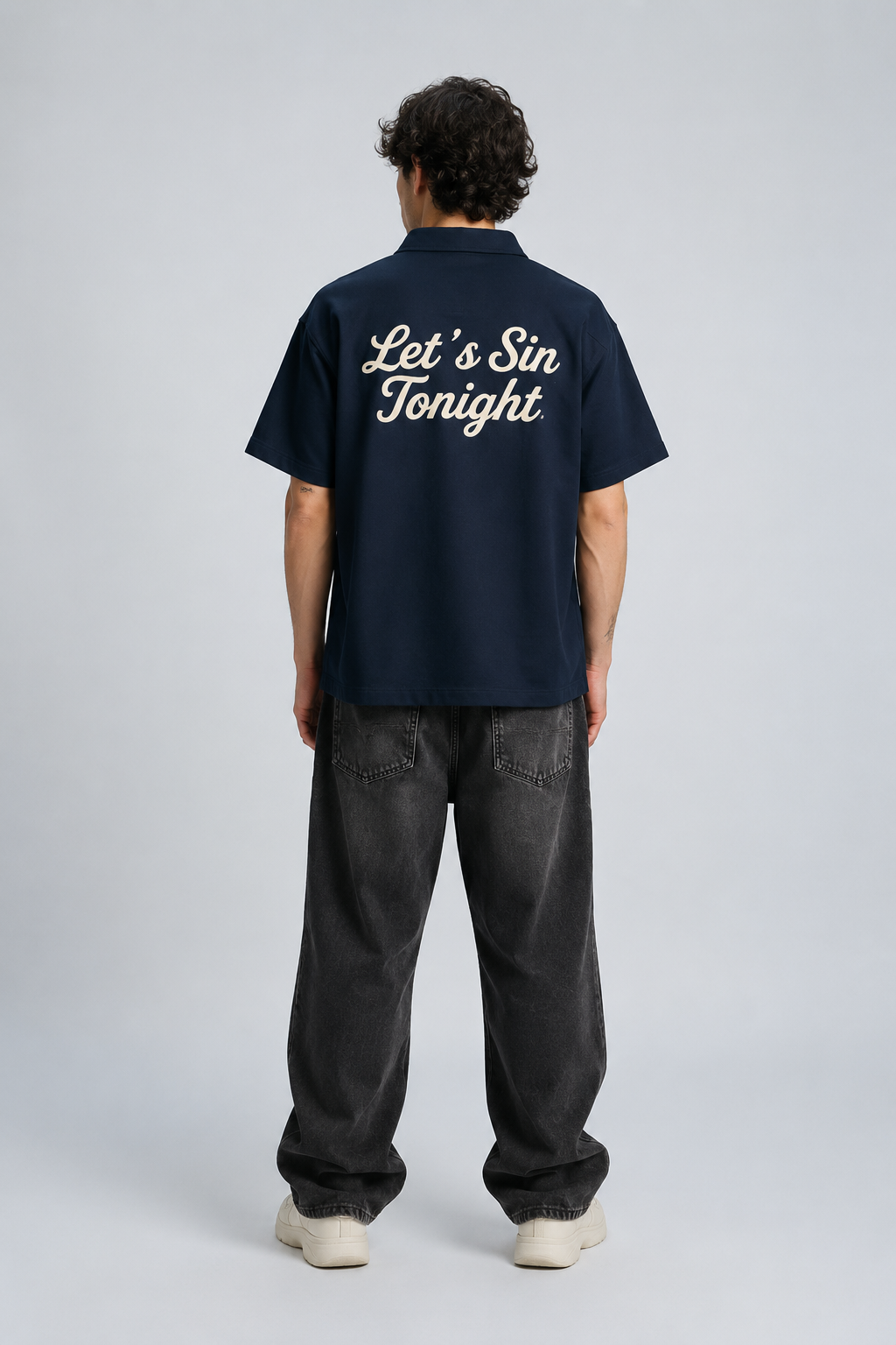 LET'S SIN TONIGHT OVERSIZED SHIRT