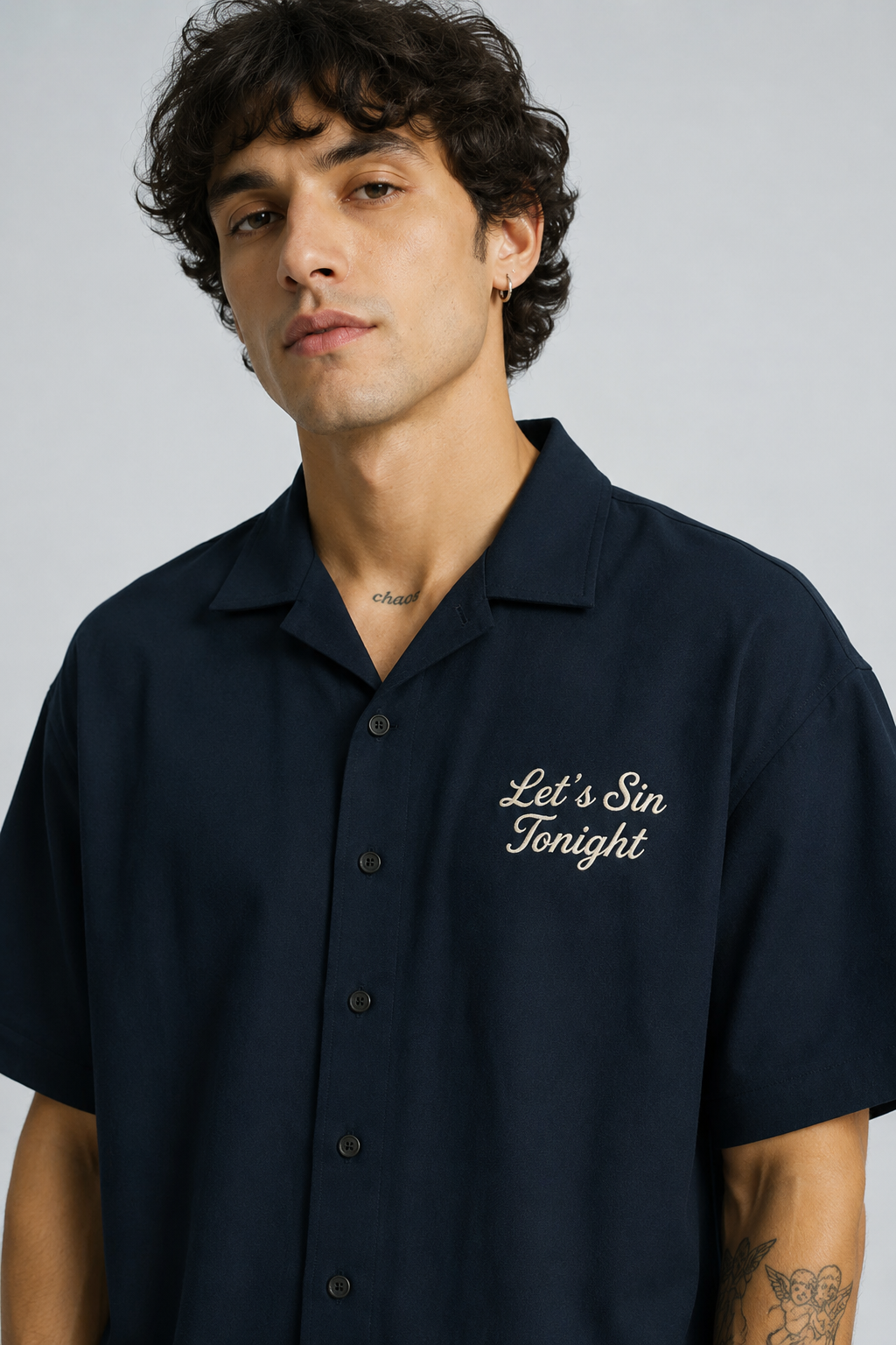 LET'S SIN TONIGHT OVERSIZED SHIRT