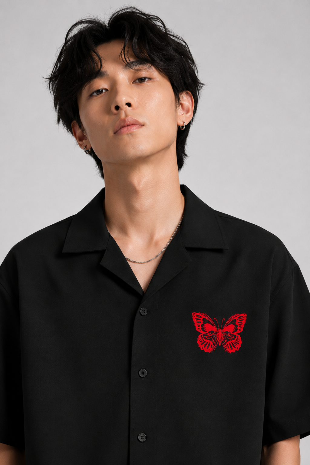 SKULL X BUTTERFLY UNISEX OVERSIZED SHIRT