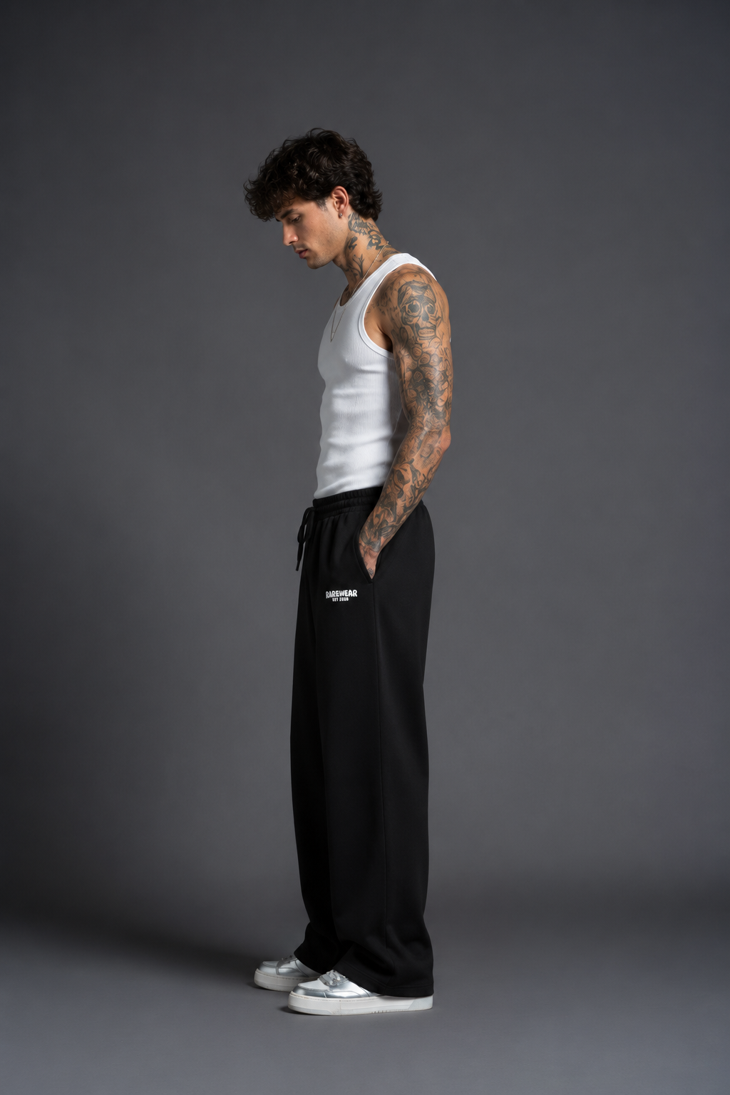 BLACK UNISEX SWEATPANTS