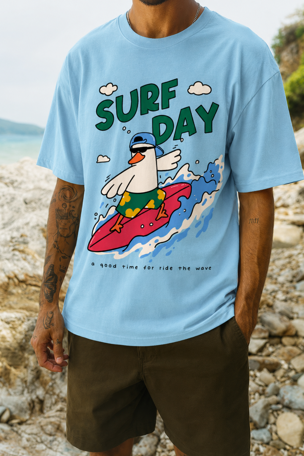 SURF DAY OVERSIZED TSHIRT