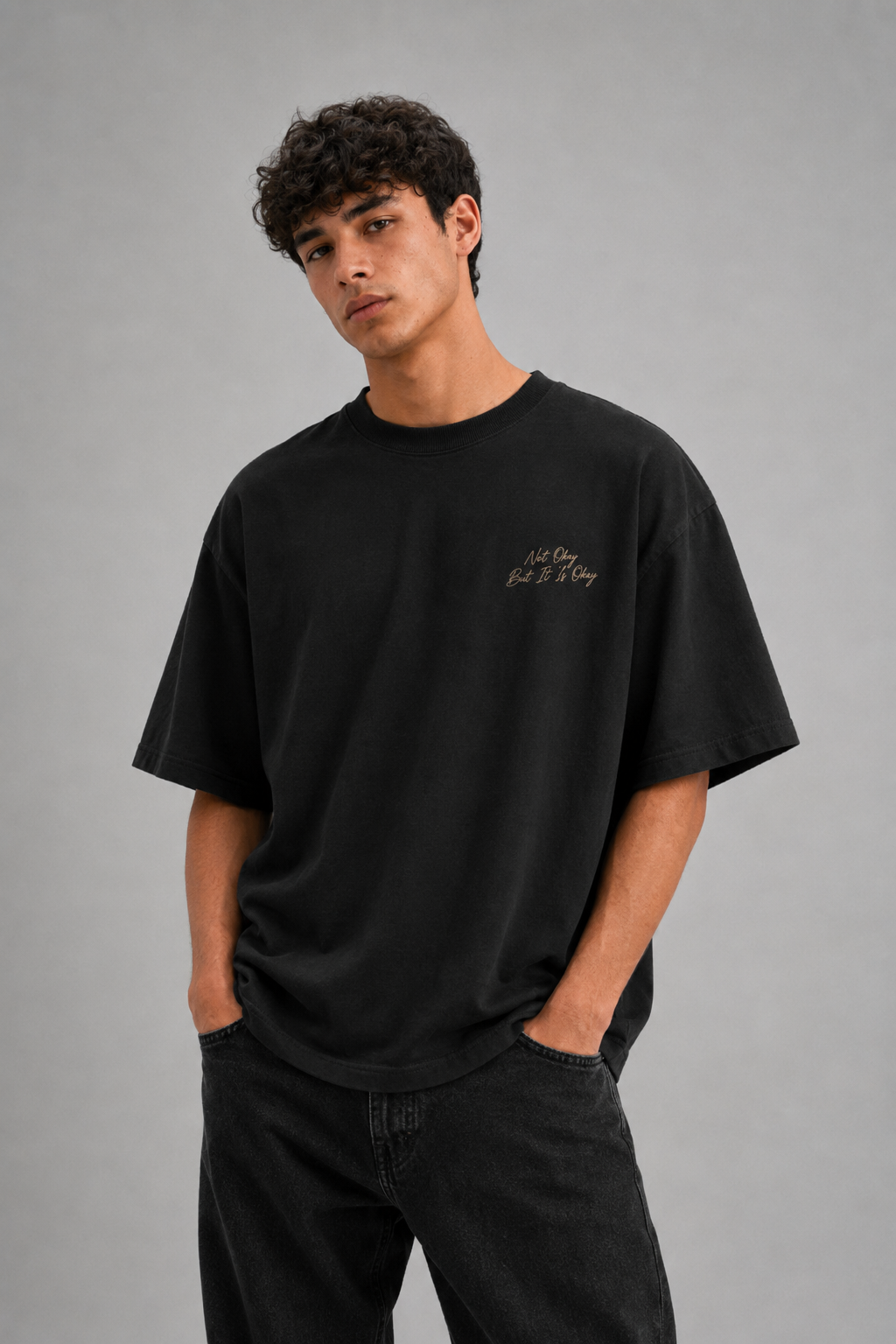 NOT OKAY BUT IT IS OKAY OVERSIZED T-SHIRT